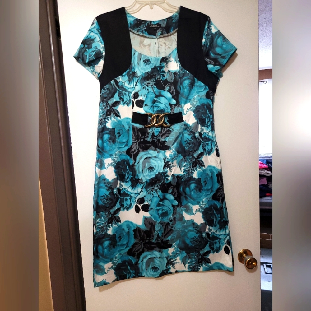 Mellow dress, Floral print, size "L", 100% cotton